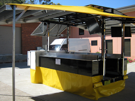 mobile cool room with bar